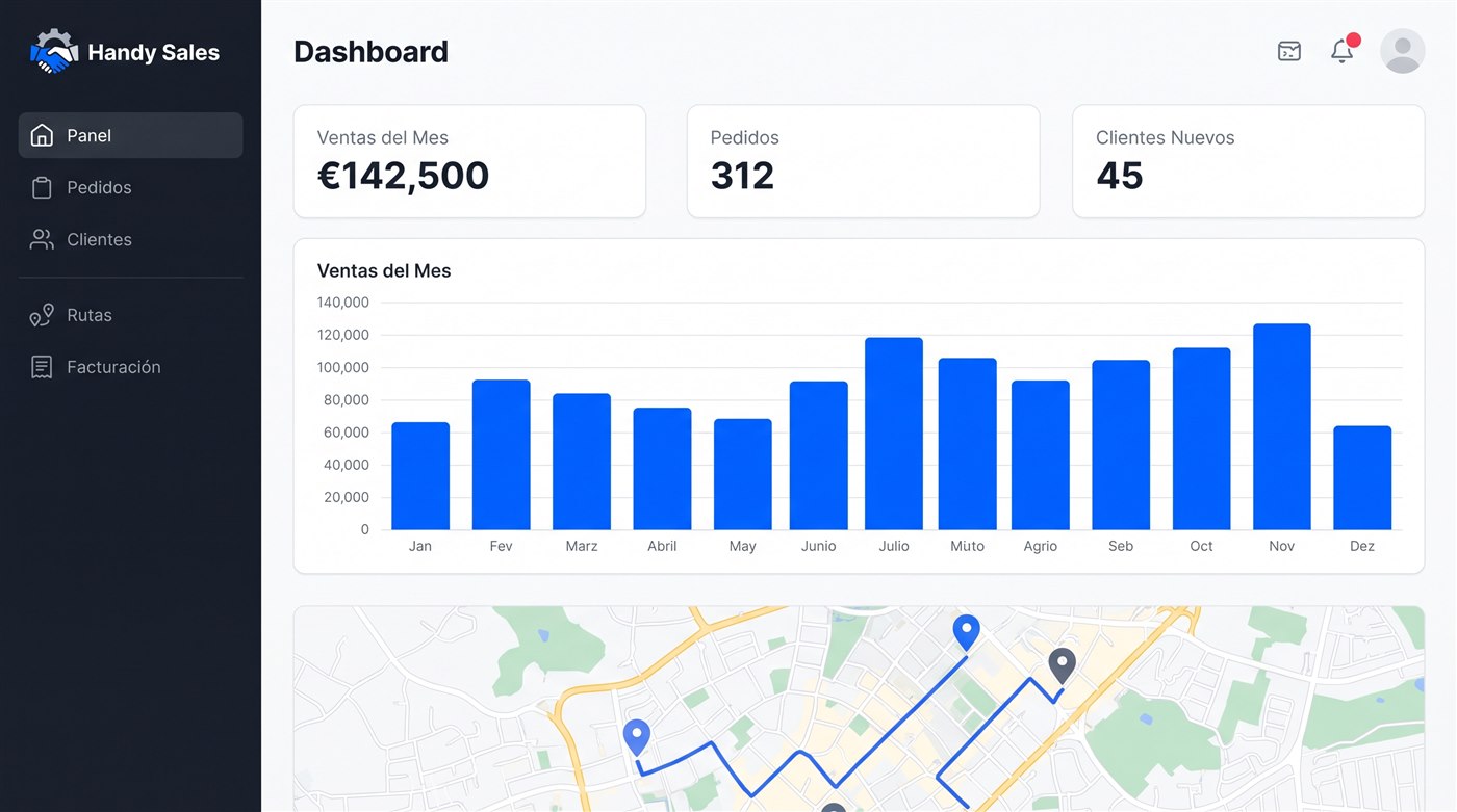 Dashboard de Handy Sales CRM